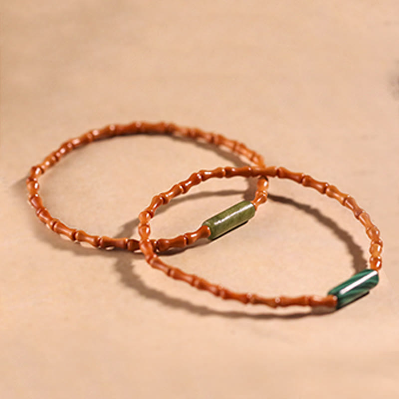 Bracelet de paix ultra-fin en noyaux d'olive Buddha Stones - image 18