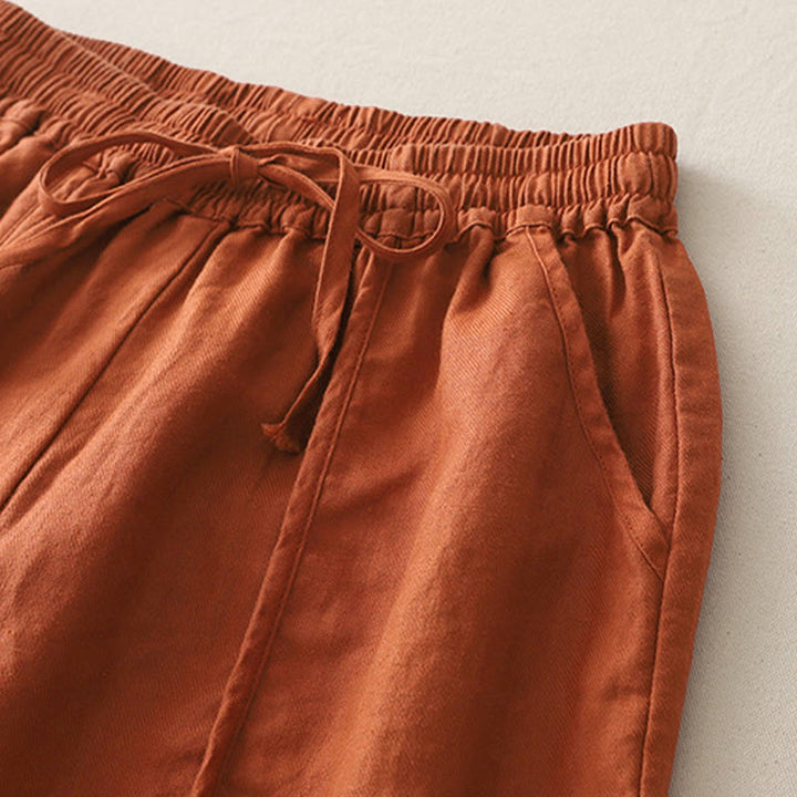 Pantalon décontracté uni à jambes larges et poches pour femme, en polyester, longueur 7-8, motif Buddha Stones, couleur unie, patchwork - image 13