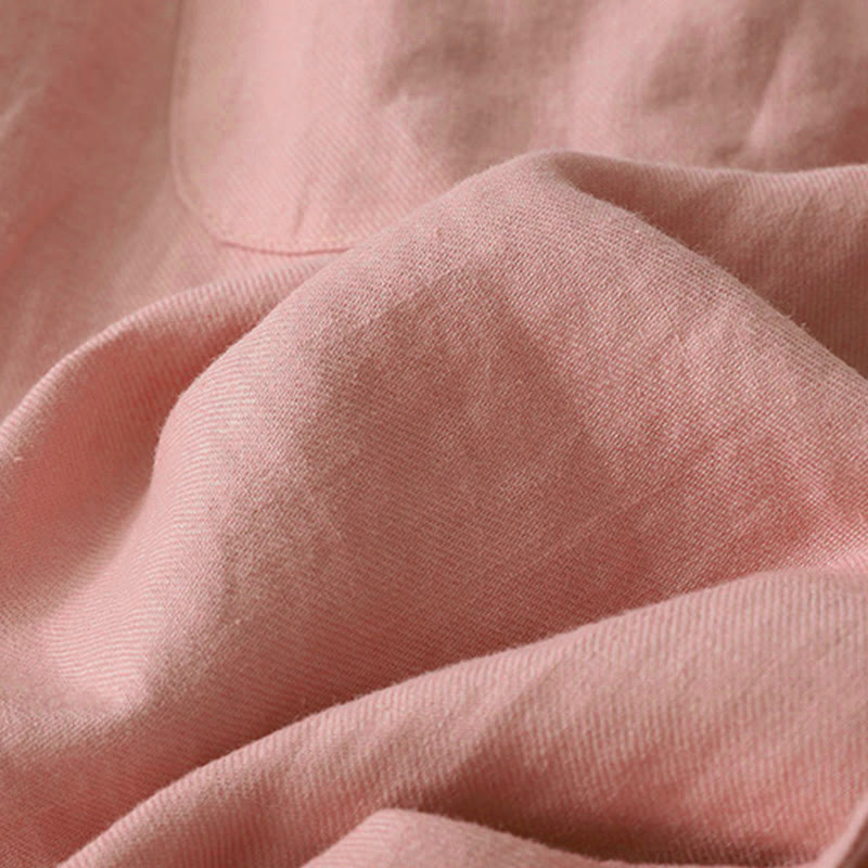 Pantalon décontracté uni à jambes larges et poches pour femme, en polyester, longueur 7-8, motif Buddha Stones, couleur unie, patchwork - image 7