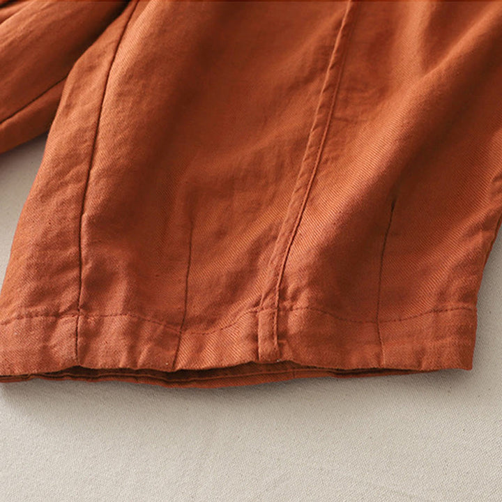 Pantalon décontracté uni à jambes larges et poches pour femme, en polyester, longueur 7-8, motif Buddha Stones, couleur unie, patchwork - image 14