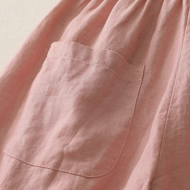 Pantalon décontracté uni à jambes larges et poches pour femme, en polyester, longueur 7-8, motif Buddha Stones, couleur unie, patchwork - image 10