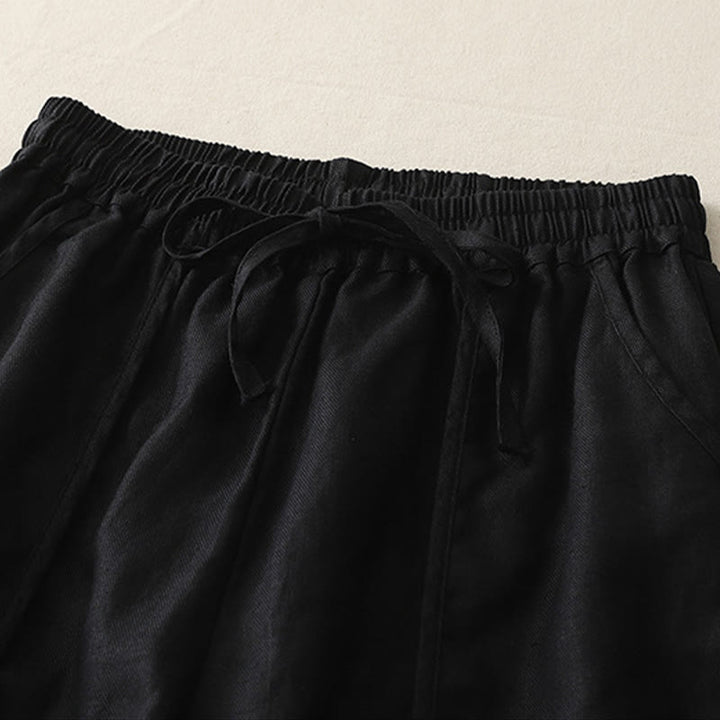 Pantalon décontracté uni à jambes larges et poches pour femme, en polyester, longueur 7-8, motif Buddha Stones, couleur unie, patchwork - image 21