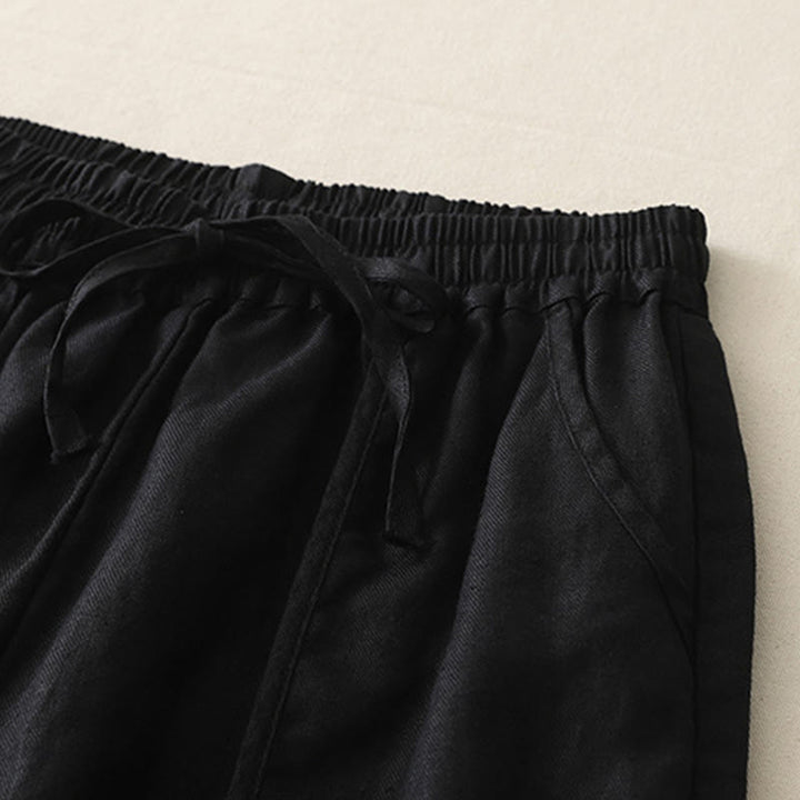 Pantalon décontracté uni à jambes larges et poches pour femme, en polyester, longueur 7-8, motif Buddha Stones, couleur unie, patchwork - image 22