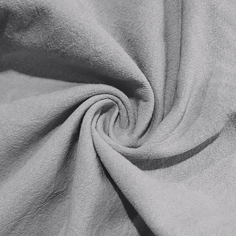 Pantalon en coton pour homme avec poches et boutons de couleur unie et cordon de serrage - image 17