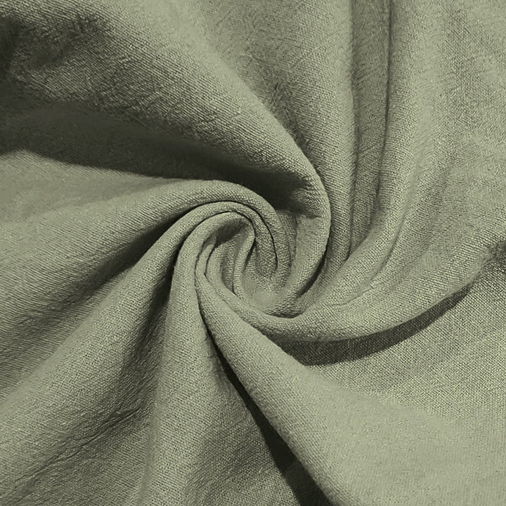 Pantalon en coton pour homme avec poches et boutons de couleur unie et cordon de serrage - image 21