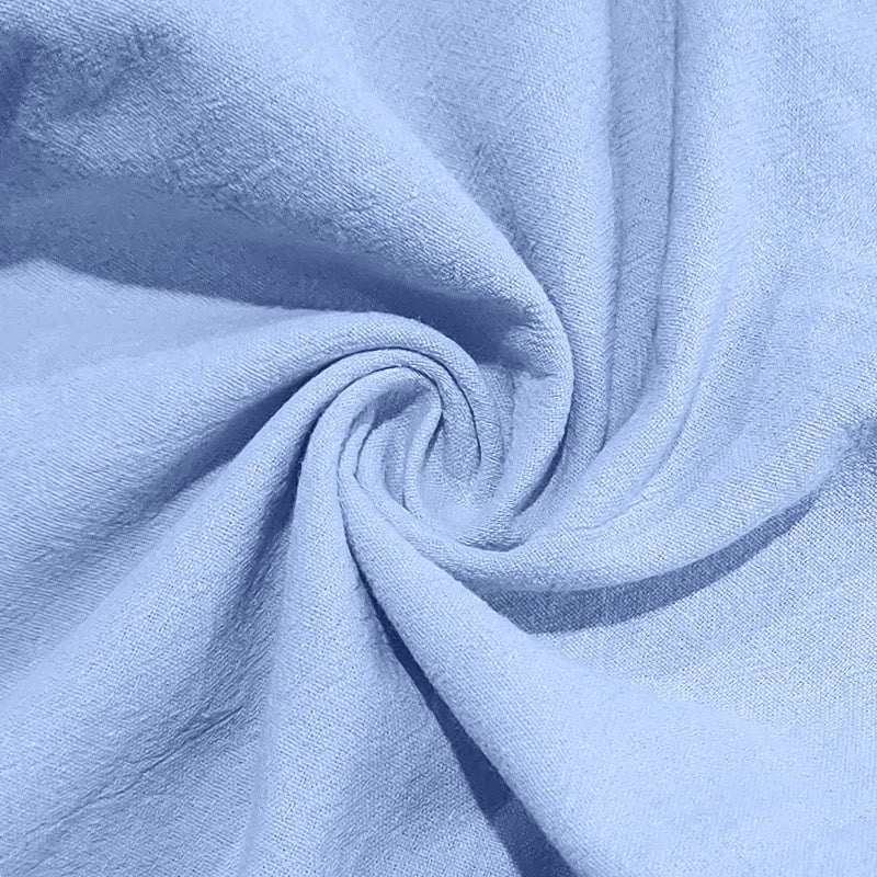 Pantalon en coton pour homme avec poches et boutons de couleur unie et cordon de serrage - image 29