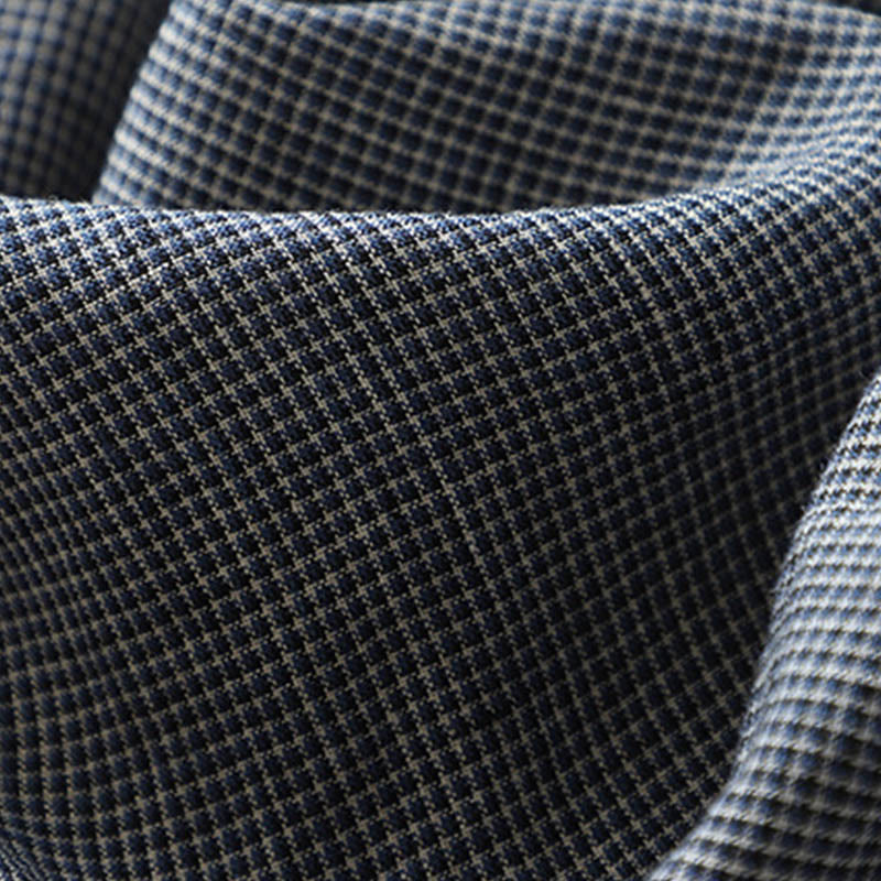 Robe midi bleu nuit en coton et lin à manches mi-longues et lacets Buddha Stones Commute avec poches - image 8