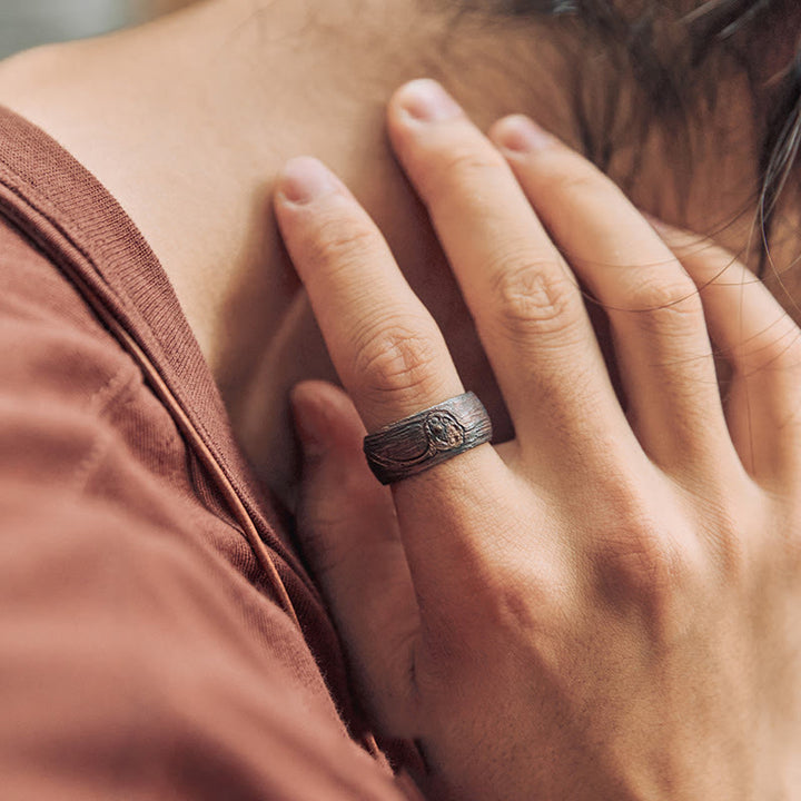 Bague Lotus Balance en argent sterling 999 avec Buddha Stones - image 10