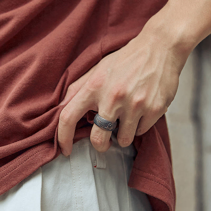 Bague Lotus Balance en argent sterling 999 avec Buddha Stones - image 12