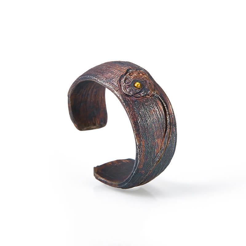 Bague Lotus Balance en argent sterling 999 avec Buddha Stones - image 2