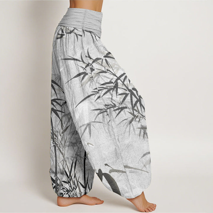 Pantalon Buddha Stones de bambou et taille élastique pour femme