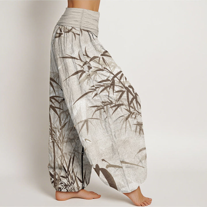 Pantalon Buddha Stones de bambou et taille élastique pour femme