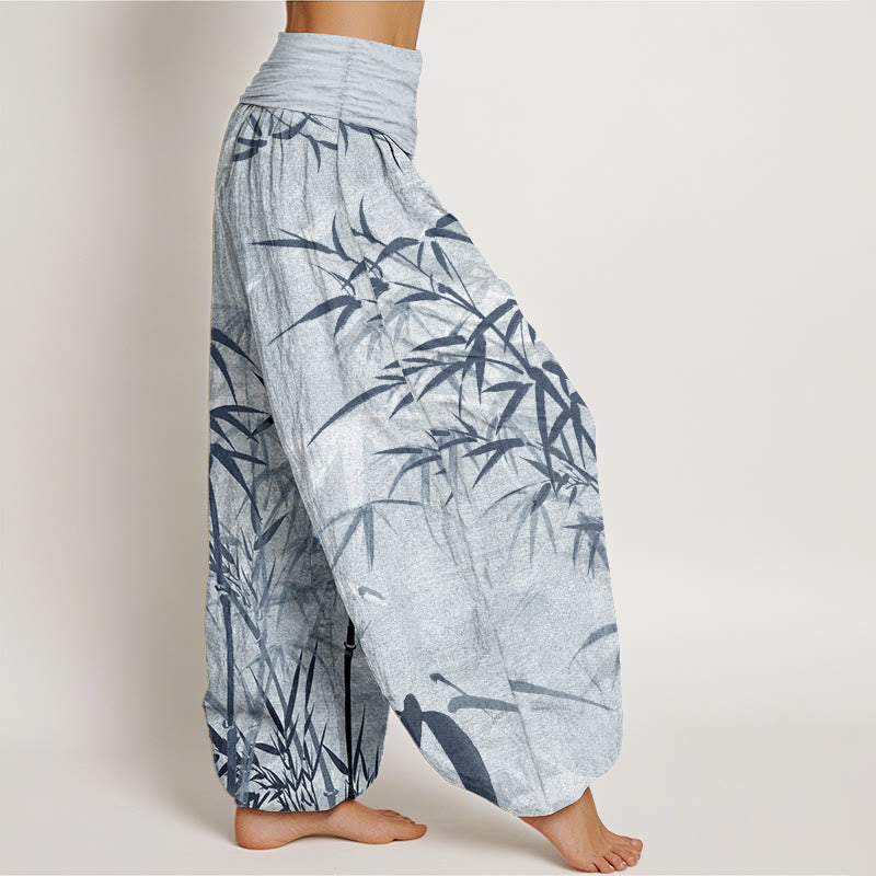 Pantalon Buddha Stones de bambou et taille élastique pour femme
