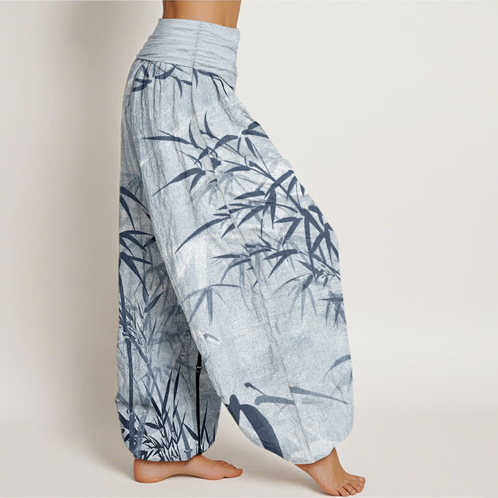 Pantalon Buddha Stones de bambou et taille élastique pour femme