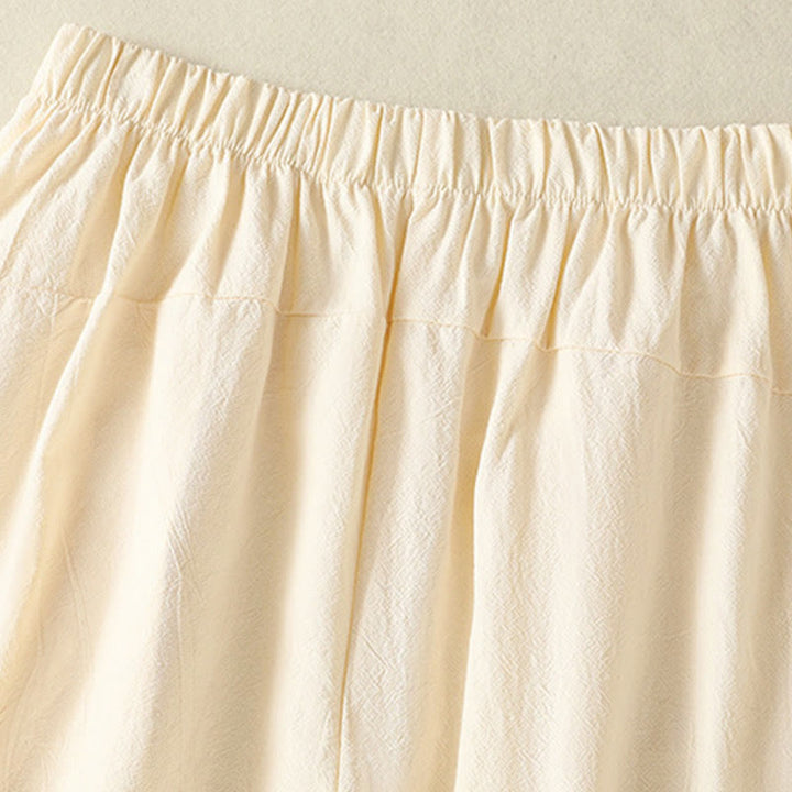 Ensemble de vêtements de méditation Buddha Stones 2 pièces pour femme : chemise à manches courtes unie et pantalon harem. - image 12