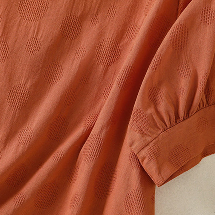 Ensemble de vêtements de méditation Buddha Stones 2 pièces pour femme : chemise à manches courtes unie et pantalon harem. - image 22