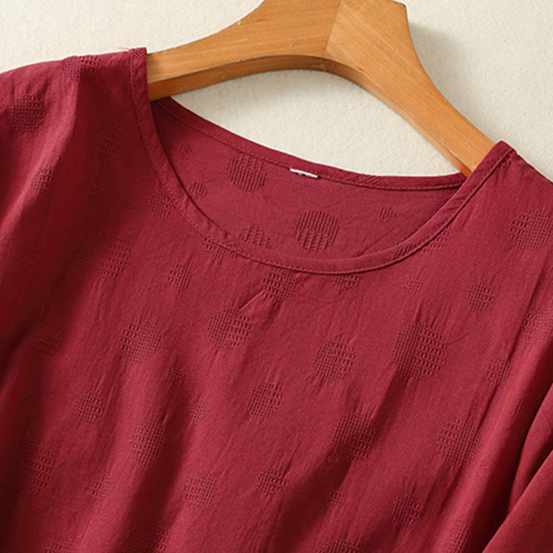 Ensemble de vêtements de méditation Buddha Stones 2 pièces pour femme : chemise à manches courtes unie et pantalon harem. - image 27