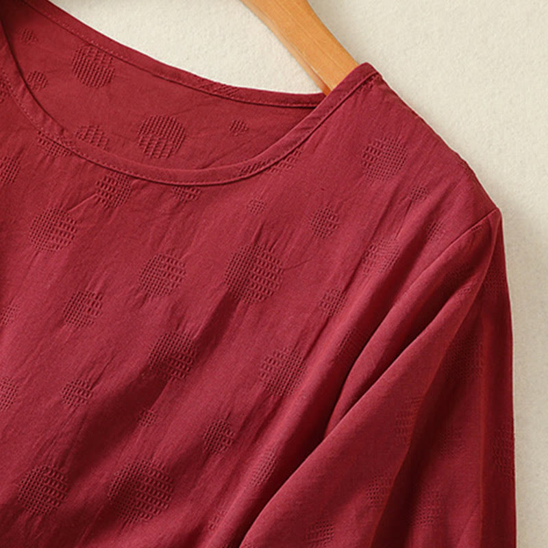 Ensemble de vêtements de méditation Buddha Stones 2 pièces pour femme : chemise à manches courtes unie et pantalon harem. - image 28