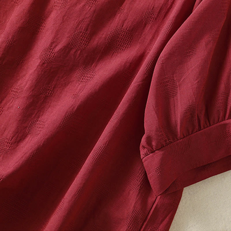 Ensemble de vêtements de méditation Buddha Stones 2 pièces pour femme : chemise à manches courtes unie et pantalon harem. - image 30