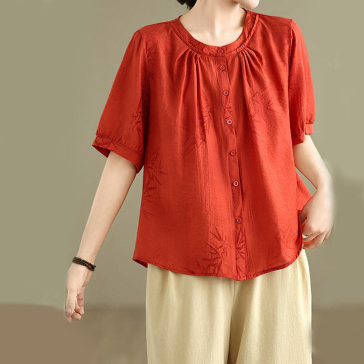 Ensemble 2 pièces décontracté pour femme, chemise à manches courtes, sarouel et vêtements de méditation, motif Buddha Stones - image 10