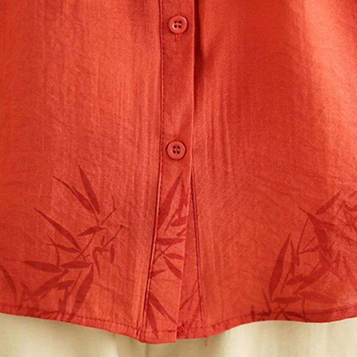 Ensemble 2 pièces décontracté pour femme, chemise à manches courtes, sarouel et vêtements de méditation, motif Buddha Stones - image 15
