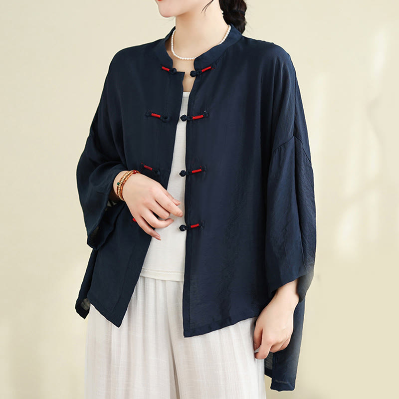 Ensemble 2 pièces décontracté pour femme avec chemise à boutons et pantalon ample et motif Buddha Stones , vêtements de méditation - image 5