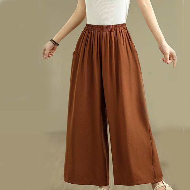 Ensemble 2 pièces décontracté pour femme, chemise à col montant et pantalon ample, Buddha Stones, vêtements de méditation - image 9