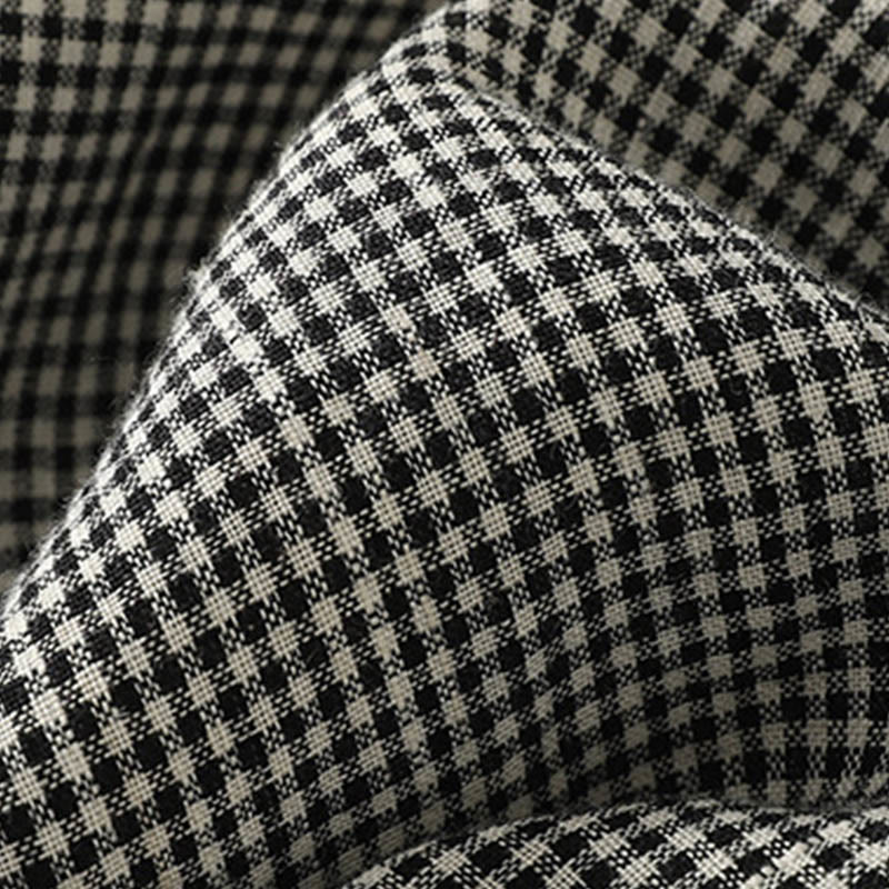 Pantalon sarouel en coton et lin pour femme, motif à carreaux Buddha Stones, avec cordon de serrage et poches - image 5