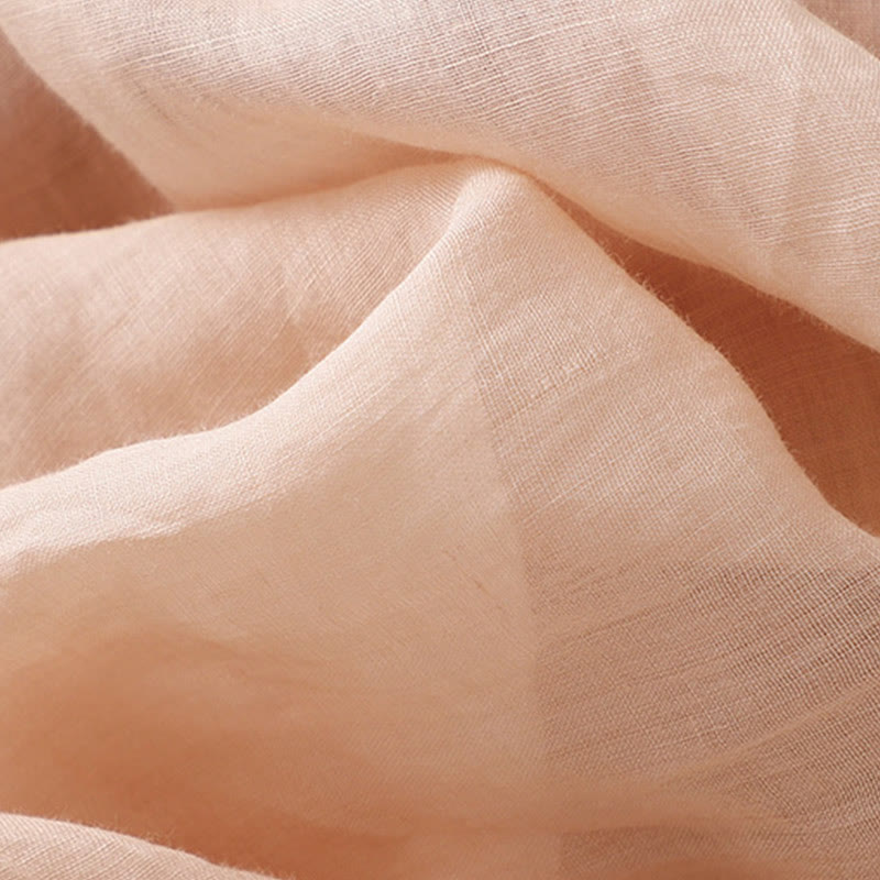 Pantalon sarouel en coton et lin pour femme, avec poches, motif brodé de Buddha Stones - image 16