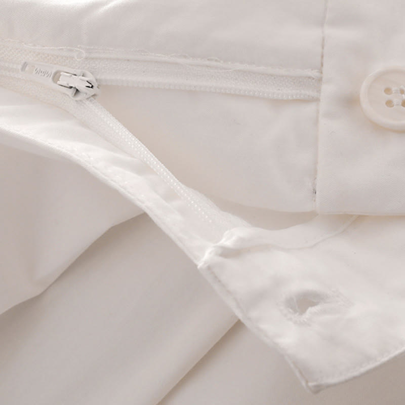 Pantalon Buddha Stones taille haute en polyester pour femme, coupe large, uni, avec poches, longueur 7-8 - image 14