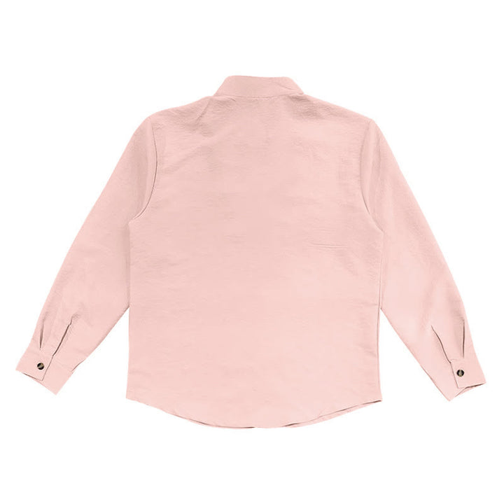 Chemise homme à manches longues et boutons de couleur unie avec Buddha Stones - image 15