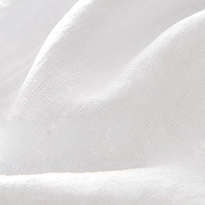 Chemise d'été en lin à manches courtes et boutons pour homme avec poches et motif Buddha Stones - image 13