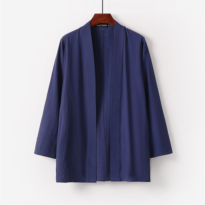Ensemble kimono en coton 2 pièces avec pantalon longueur cheville et Buddha Stones pour homme, tenue de méditation - image 15