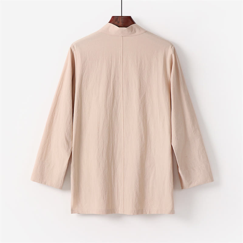 Ensemble kimono en coton 2 pièces avec pantalon longueur cheville et Buddha Stones pour homme, tenue de méditation - image 11