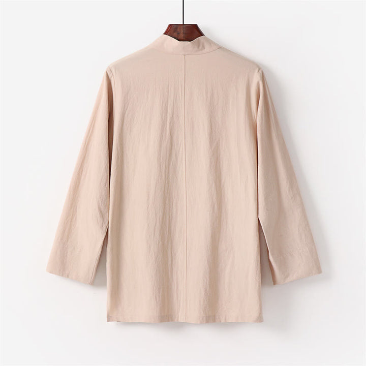 Ensemble kimono en coton 2 pièces avec pantalon longueur cheville et Buddha Stones pour homme, tenue de méditation - image 11