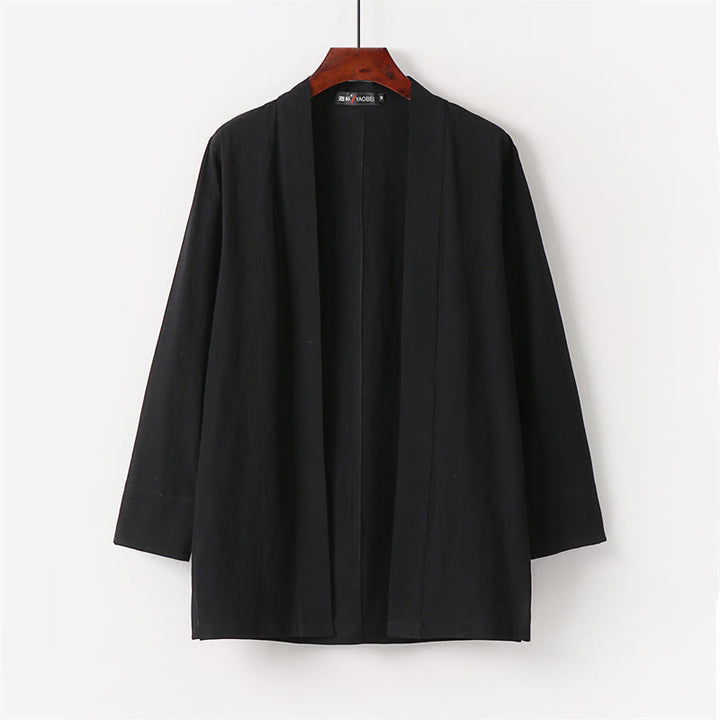 Ensemble kimono en coton 2 pièces avec pantalon longueur cheville et Buddha Stones pour homme, tenue de méditation - image 8
