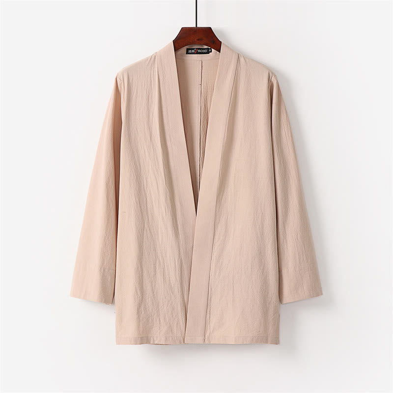 Ensemble kimono en coton 2 pièces avec pantalon longueur cheville et Buddha Stones pour homme, tenue de méditation - image 11