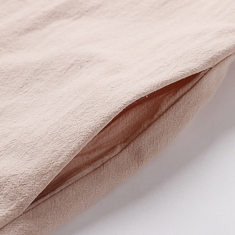 Chemise homme vintage en coton à manches longues et boutons grenouille, motif Buddha Stones - image 10