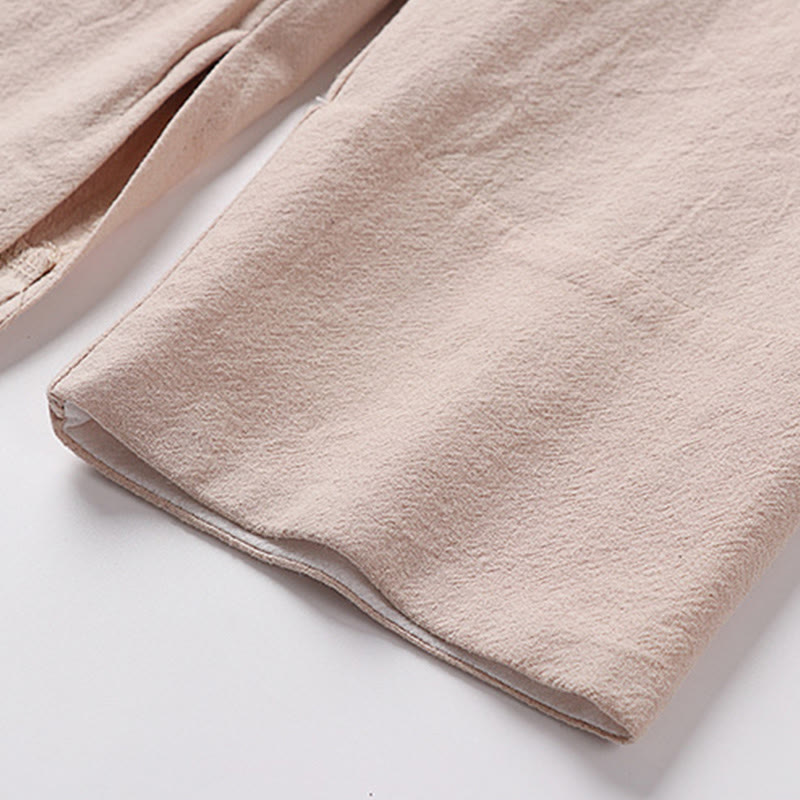 Chemise homme vintage en coton à manches longues et boutons grenouille, motif Buddha Stones - image 8