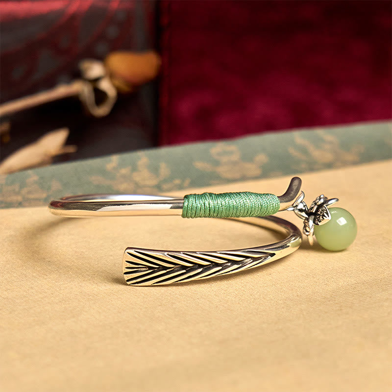 Bracelet manchette porte-bonheur en alliage de cuivre avec Buddha Stones - image 3