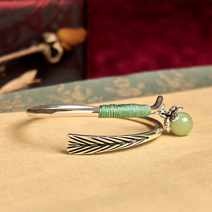 Bracelet manchette porte-bonheur en alliage de cuivre avec Buddha Stones - image 3