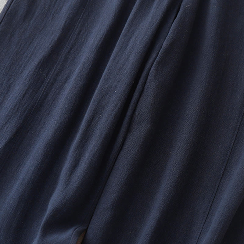 Pantalon décontracté en coton avec cordon de serrage et poches pour femme, style simple et décontracté, motif Buddha Stones - image 3