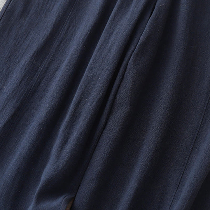 Pantalon décontracté en coton avec cordon de serrage et poches pour femme, style simple et décontracté, motif Buddha Stones - image 3