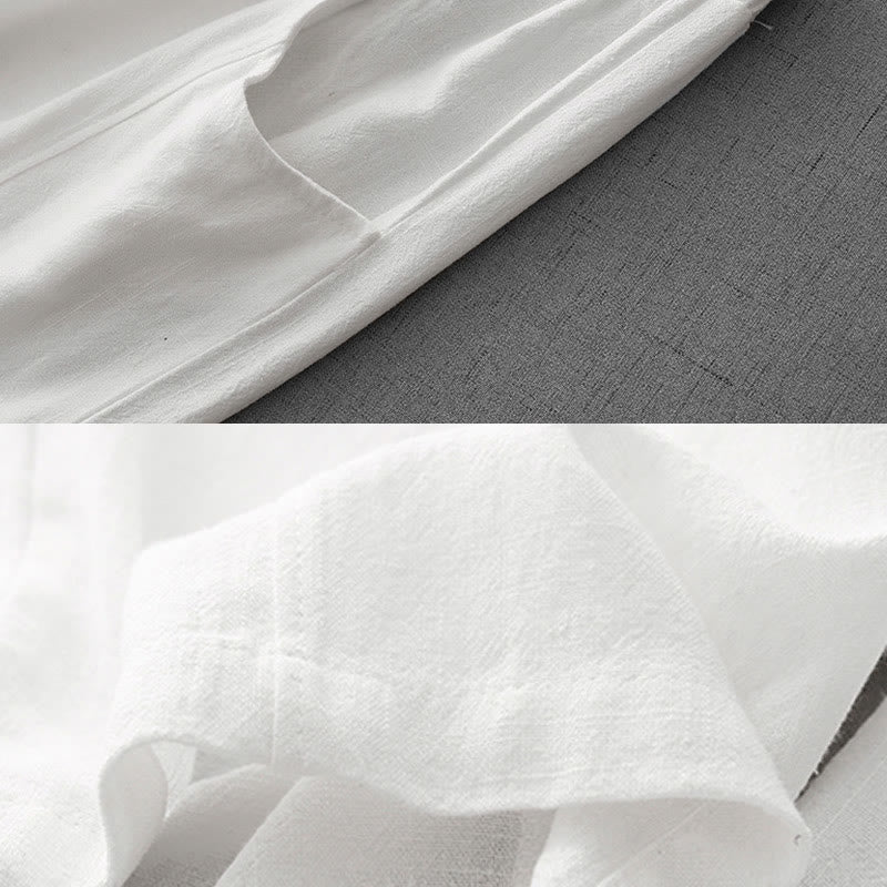 Pantalon décontracté en coton avec cordon de serrage et poches pour femme, style simple et décontracté, motif Buddha Stones - image 13