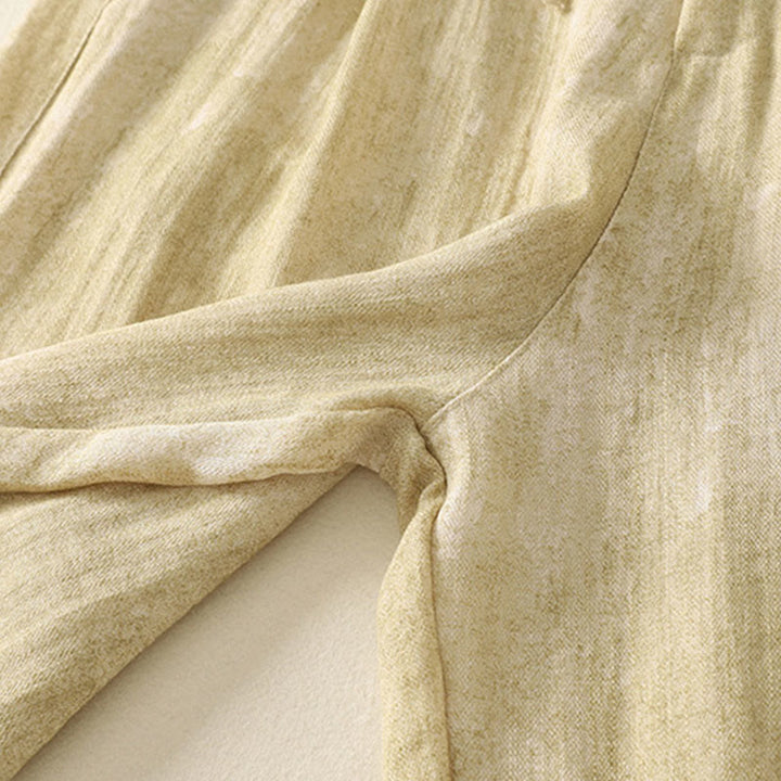Pantalon d'été ample en coton avec cordon de serrage et poches pour femme Motif Buddha Stones - image 10