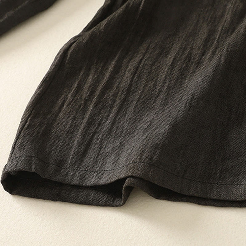 Pantalon d'été ample en coton avec cordon de serrage et poches pour femme Motif Buddha Stones - image 16