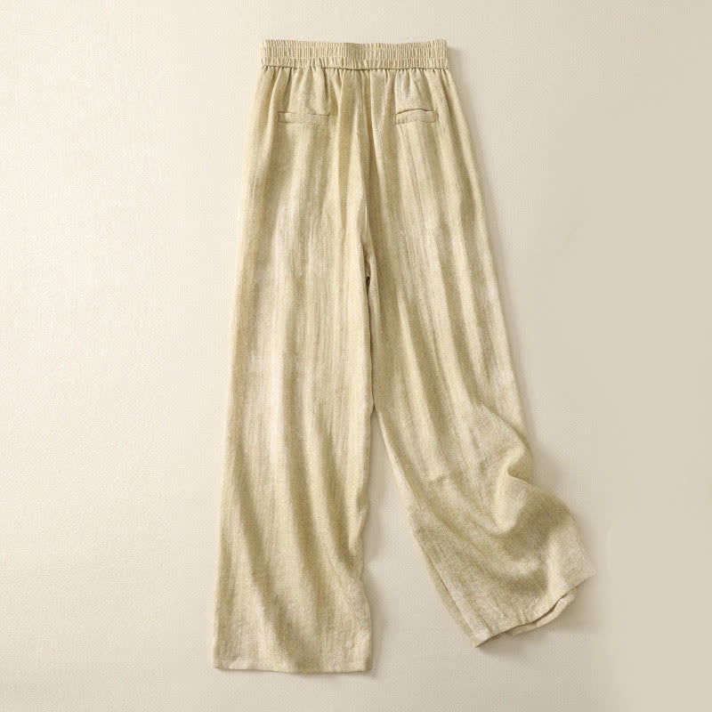 Pantalon d'été ample en coton avec cordon de serrage et poches pour femme Motif Buddha Stones - image 2