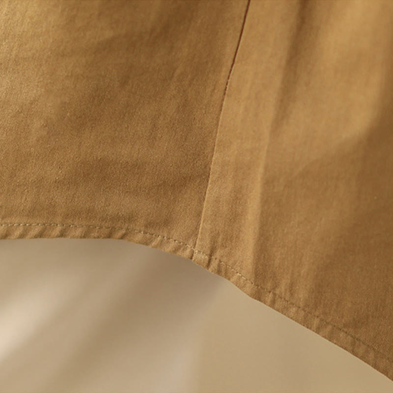 Veste à capuche décontractée en coton et lin avec cordon de serrage et poches Buddha Stones pour femme - image 15