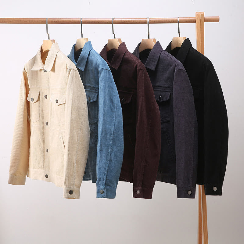 Chemise en coton à manches longues et boutons pour homme avec poches et motif Buddha Stones - image 11