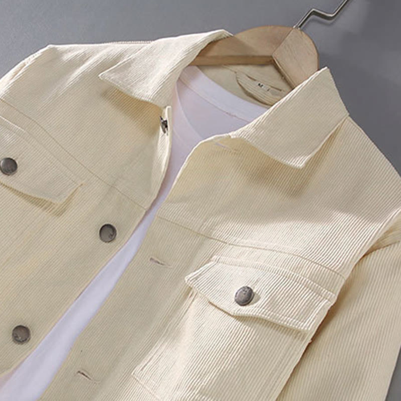 Chemise en coton à manches longues et boutons pour homme avec poches et motif Buddha Stones - image 2